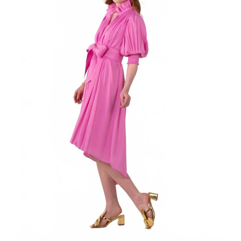 NEW EMILY MCCARTHY rowan dress in fuchsia pink - Picture 4 of 5